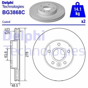 BG3868C Delphi Гальмівний диск