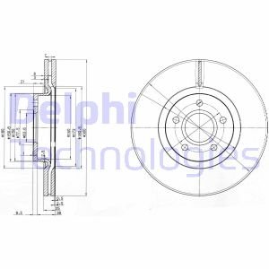 BG3895C Delphi Тормозной диск