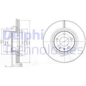 BG3942 Delphi Гальмівний диск