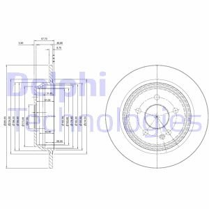 BG4063C Delphi Тормозной диск