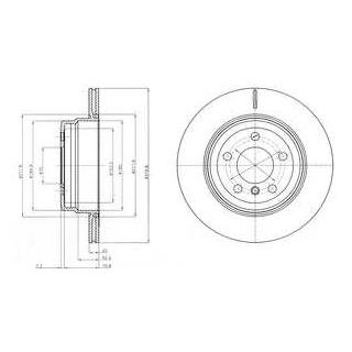 BG4168 Delphi Тормозной диск