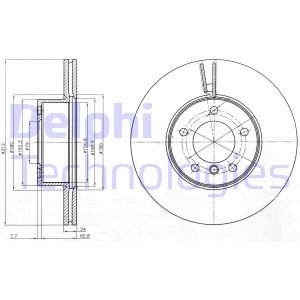 BG4172C Delphi Диск тормозной BMW 1(F20)/2(F22)/3(E90)/X1(E84) D=312mm06>>