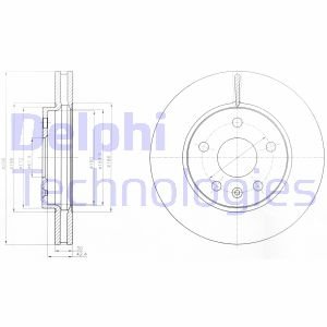 BG4187C Delphi Тормозной диск