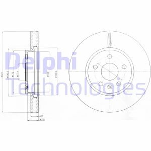 BG4189C Delphi Гальмівний диск