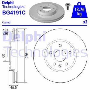 BG4191C Delphi Тормозной диск