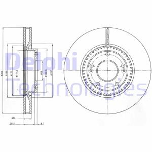 BG4251C Delphi Тормозной диск