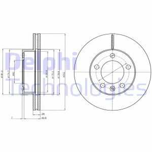 BG4328 Delphi Тормозной диск