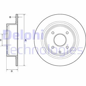 BG4666C Delphi Тормозной диск