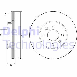 BG4744C Delphi Тормозной диск