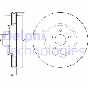 BG4783C Delphi Тормозной диск