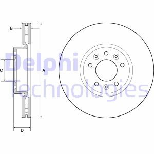 BG4805C Delphi Тормозной диск