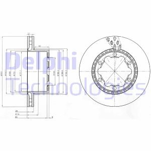 BG9015 Delphi Гальмівний диск