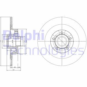 BG9024RS Delphi Тормозной диск с подшипником