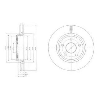 BG9058 Delphi Гальмівний диск