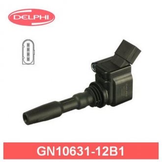 GN10631-12B1 Delphi DELPHI VW Катушка зажигания Audi A1,3,Seat,Skoda Fabia,Octavia,Golf VII,Passat,Polo 1.0/1.6