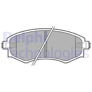 LP0606 Delphi тормозные колодки, дисковые