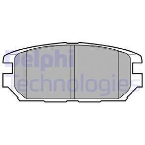 LP0921 Delphi тормозные колодки, дисковые