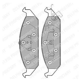 LP1161 Delphi Гальмівні колодки, дискові