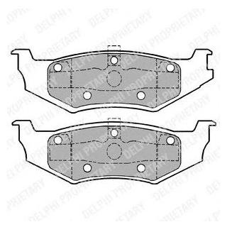 LP1162 Delphi Гальмівні колодки, дискові