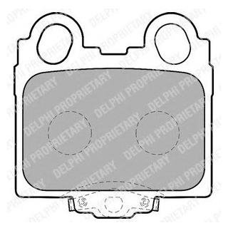 LP1510 Delphi Гальмівні колодки, дискові