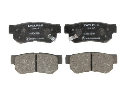 LP1539 Delphi Комплект тормозных колодок из 4 шт. дисков