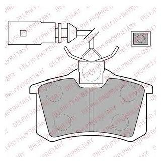 LP1556 Delphi DELPHI VW гальмівні колодки задн.Sharan,Seat,Ford Galaxy 96-