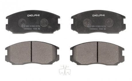 LP1594 Delphi тормозные колодки дисковые DAIHATSU Terios / MITSUBISHI Colt, Lancer, Mirage / PROTON Persona, Person