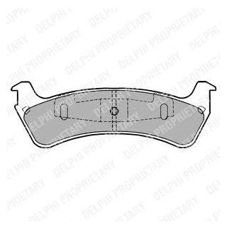 LP1635 Delphi DELPHI FORD колодки гальмівні дискові задн. Explorer 91-.