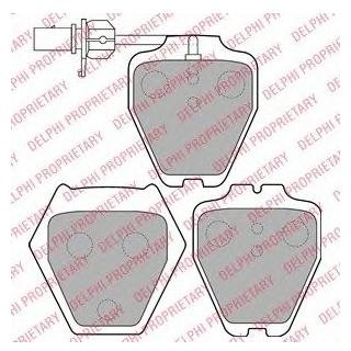 LP1703 Delphi тормозные колодки, дисковые