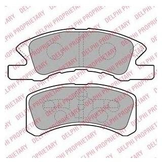 LP1918 Delphi Комплект тормозных колодок.