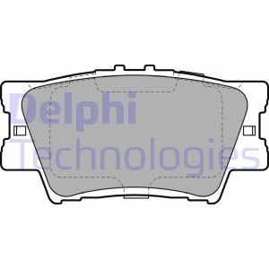 LP2004 Delphi Комплект тормозных колодок из 4 шт. дисков