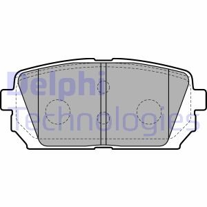 LP2051 Delphi Комплект гальмівних колодок з 4 шт. дисків