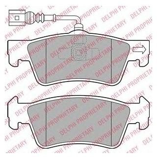 LP2087 Delphi тормозные колодки дисковые VW Transporter/Multivan "R "03>>