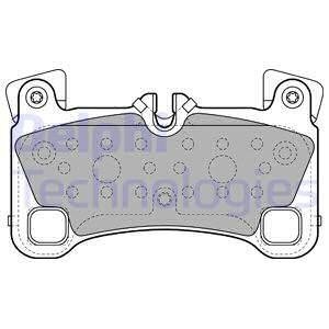 LP2118 Delphi Комплект тормозных колодок из 4 шт. дисков