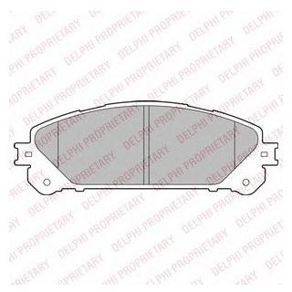 LP2201 Delphi DELPHI TOYOTA колодки гальмівні передн. Highlander 2.7/3.5 07-,Lexus RX 450h 09-
