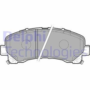 LP2229 Delphi Гальмівні колодки дискові ISUZU D-Max/Rodeo "F "06>>