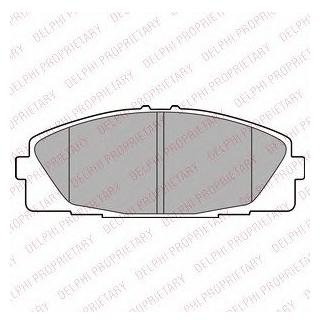 LP2473 Delphi Комплект тормозных колодок из 4 шт. дисков