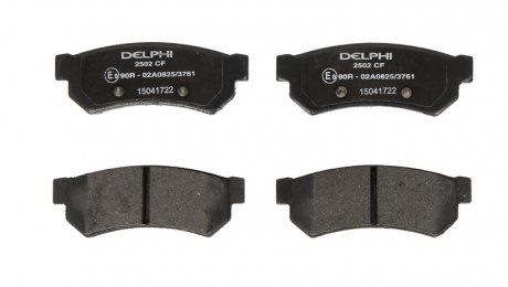 LP2502 Delphi Комплект тормозных колодок из 4 шт. дисков