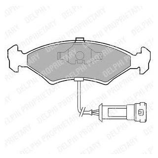 LP255 Delphi Гальмівні колодки, дискові