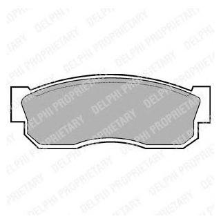 Комплект гальмівних колодок, дискове гальмо LP261