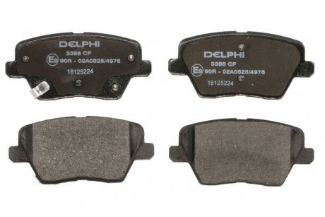 LP3386 Delphi тормозные колодки, дисковые