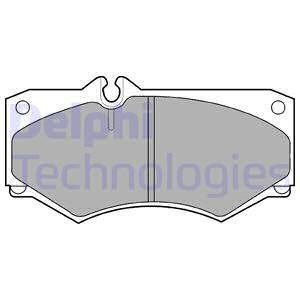 LP468 Delphi Комплект тормозных колодок из 4 шт. дисков