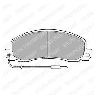 LP504 Delphi Комплект тормозных колодок.