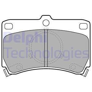 LP531 Delphi тормозные колодки дисковые MAZDA 323 "85-90