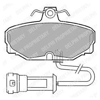 LP557 Delphi Гальмівні колодки, дискові