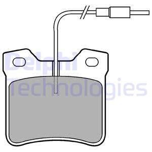 LP667 Delphi Комплект гальмівних колодок з 4 шт. дисків