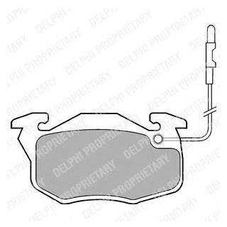 LP696 Delphi DELPHI CITROEN Тормозн.колодки передн.(с датч.) Saxo,Peugeot 106