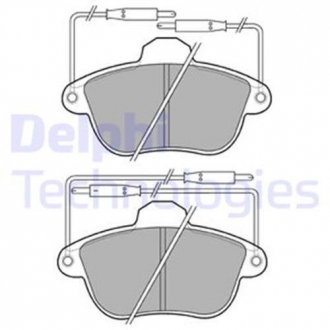 LP741 Delphi Комплект тормозных колодок из 4 шт. дисков