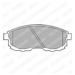 LP812 Delphi Комплект тормозных колодок из 4 шт. дисков