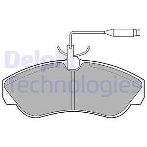 LP878 Delphi Комплект тормозных колодок из 4 шт. дисков